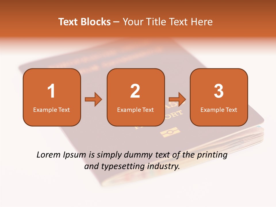Passports Travel Border PowerPoint Template