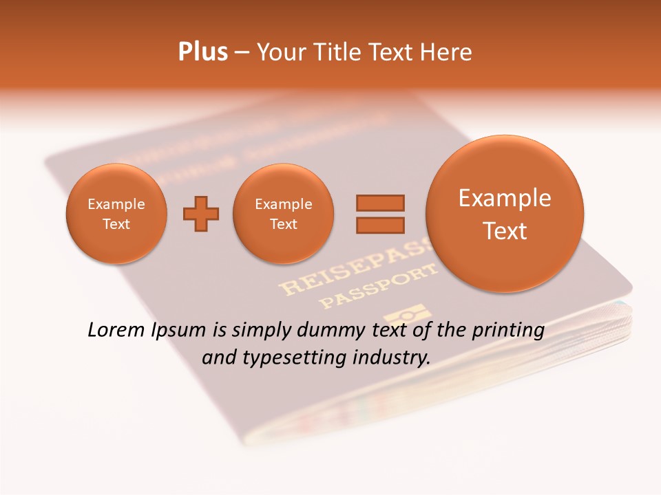 Passports Travel Border PowerPoint Template