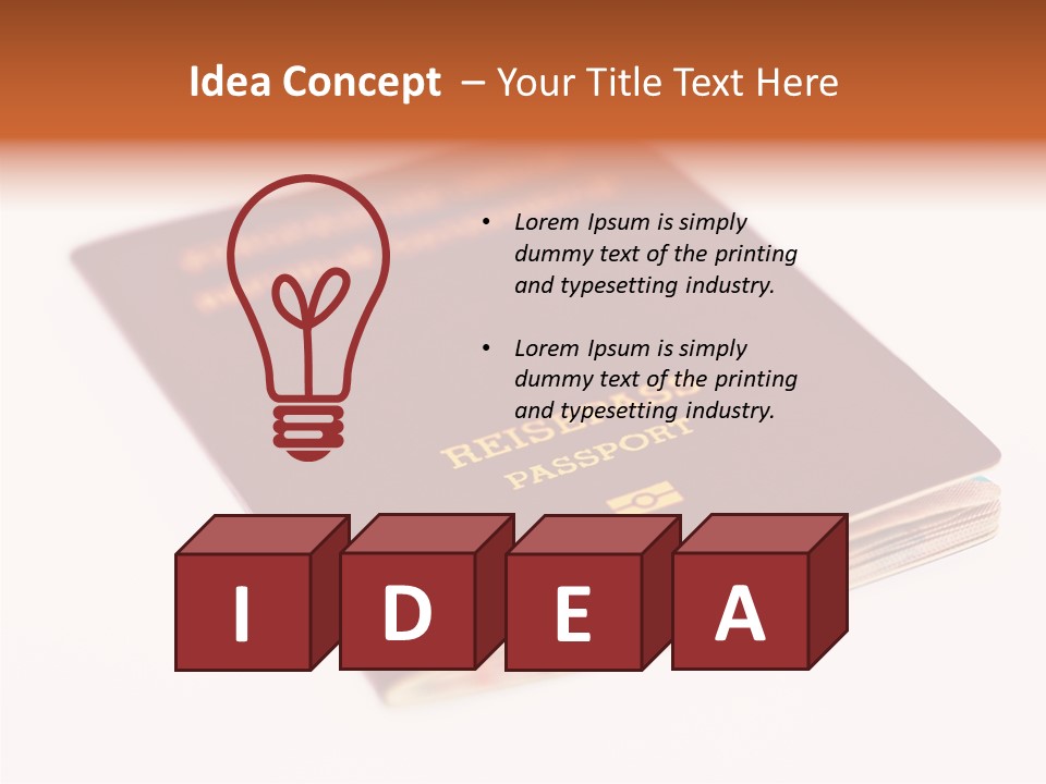 Passports Travel Border PowerPoint Template