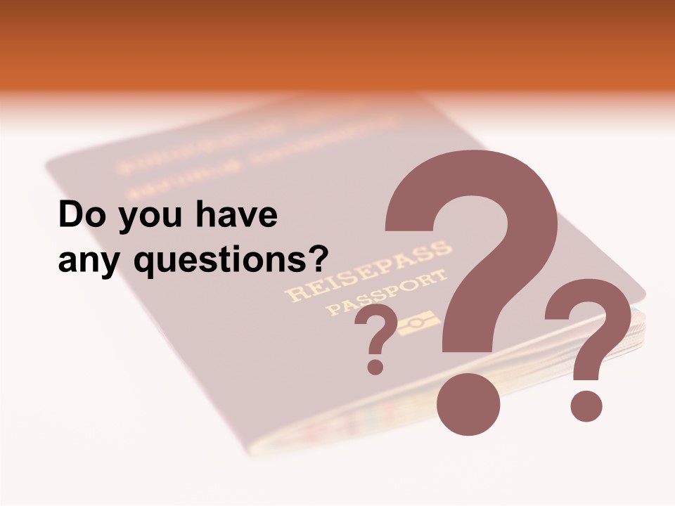 Passports Travel Border PowerPoint Template