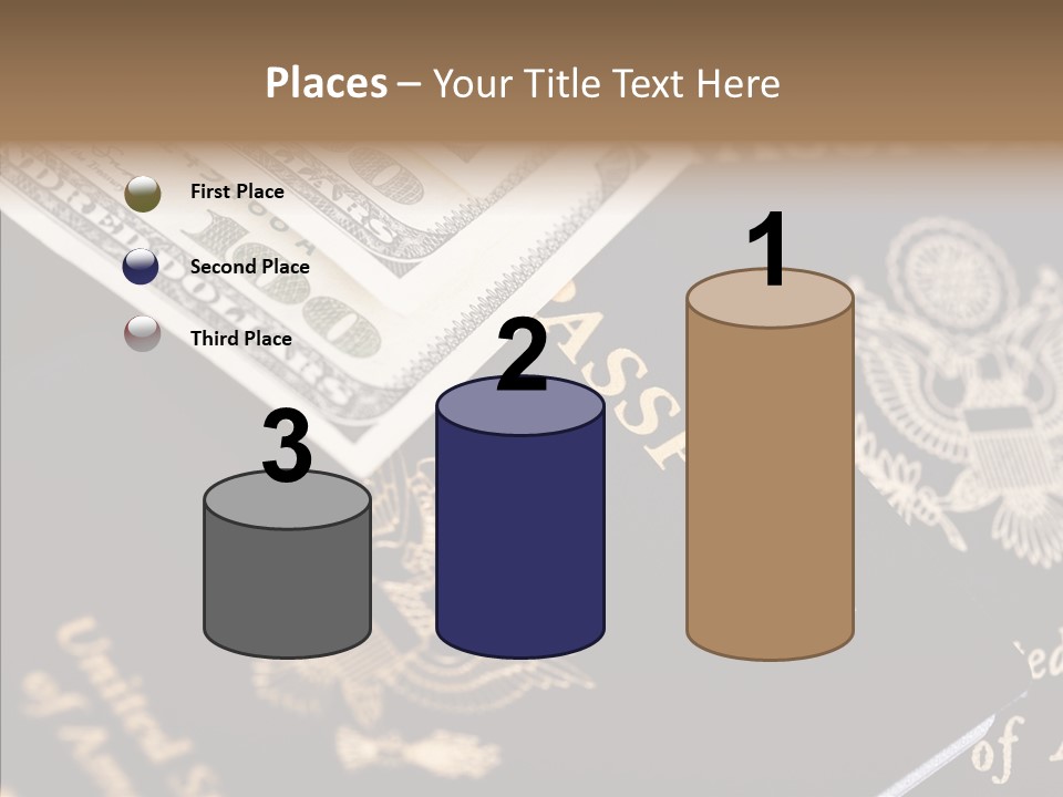 Tourism Blue Bill PowerPoint Template