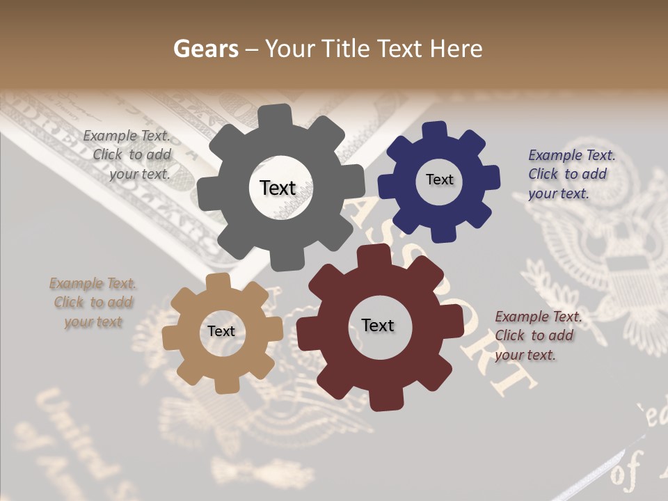 Tourism Blue Bill PowerPoint Template