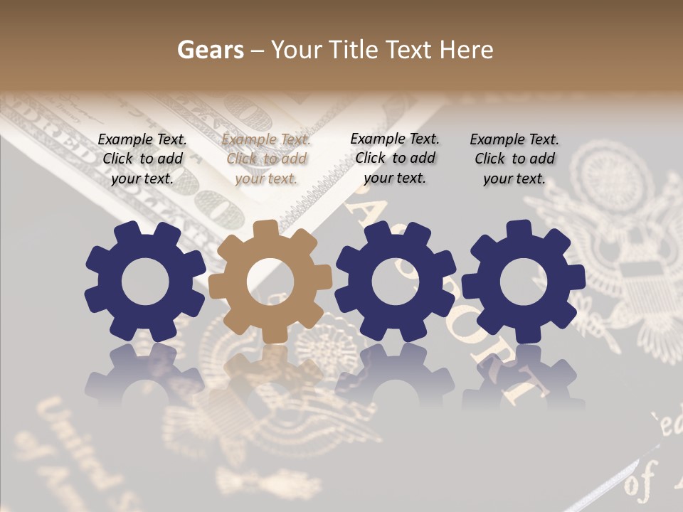 Tourism Blue Bill PowerPoint Template