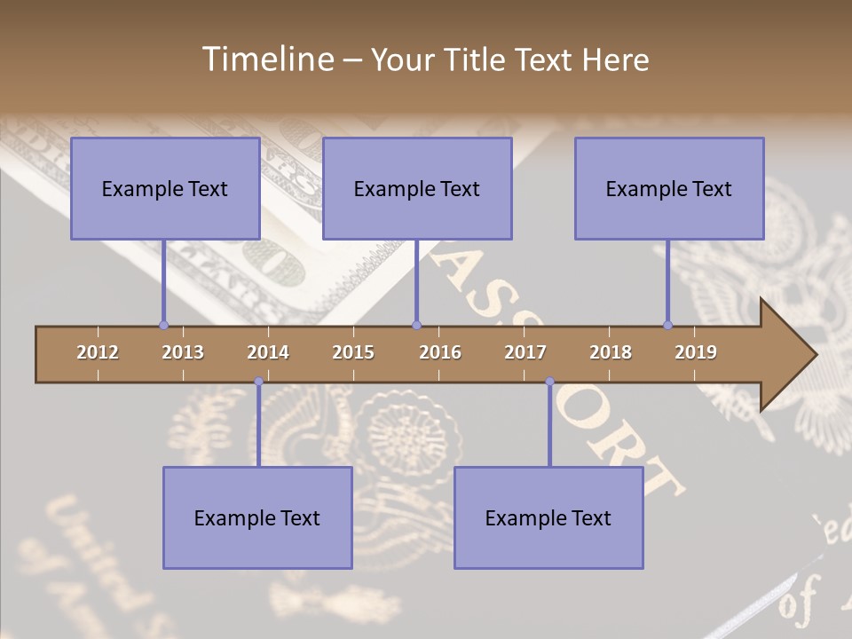 Tourism Blue Bill PowerPoint Template