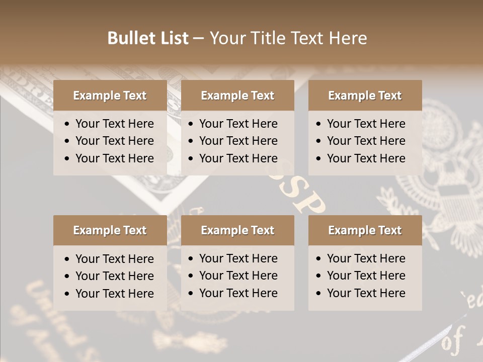 Tourism Blue Bill PowerPoint Template