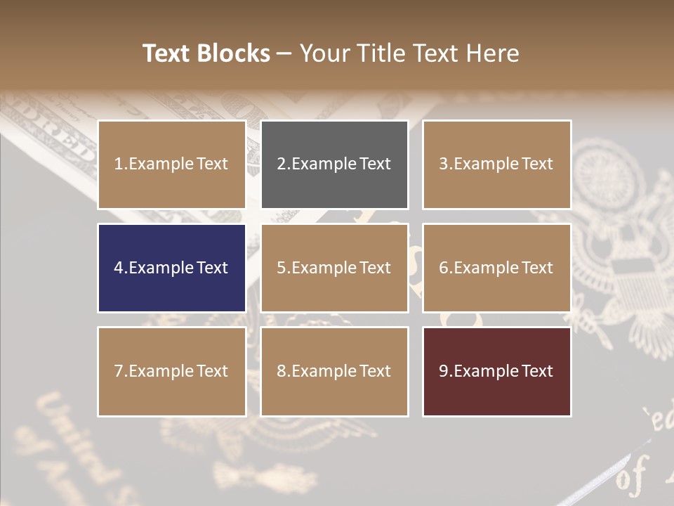 Tourism Blue Bill PowerPoint Template