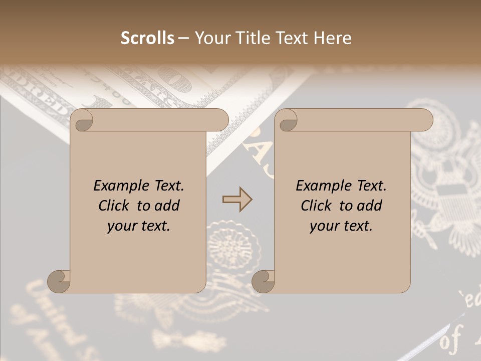 Tourism Blue Bill PowerPoint Template