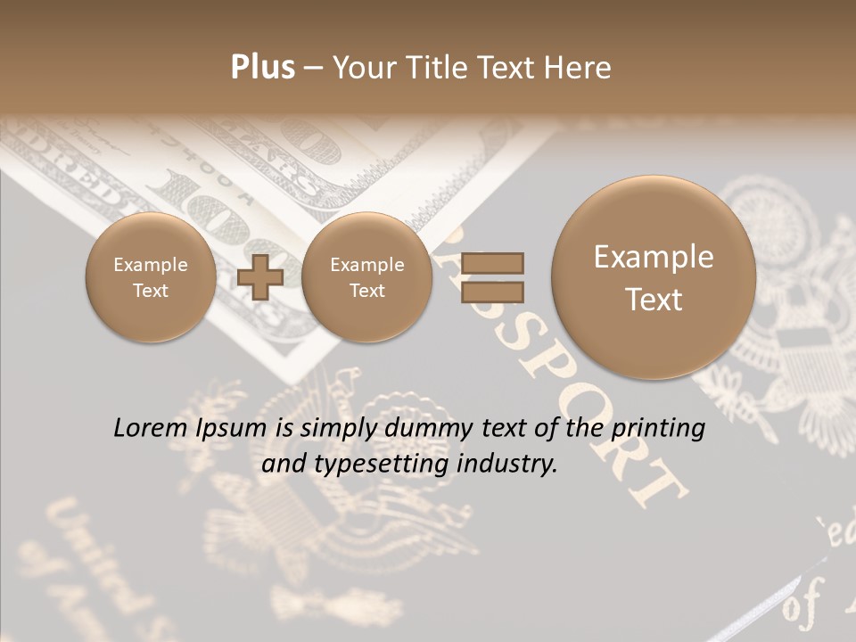 Tourism Blue Bill PowerPoint Template