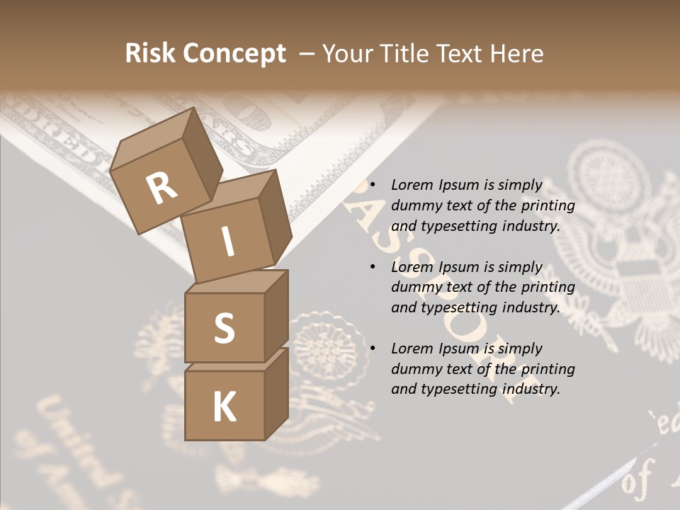 Tourism Blue Bill PowerPoint Template