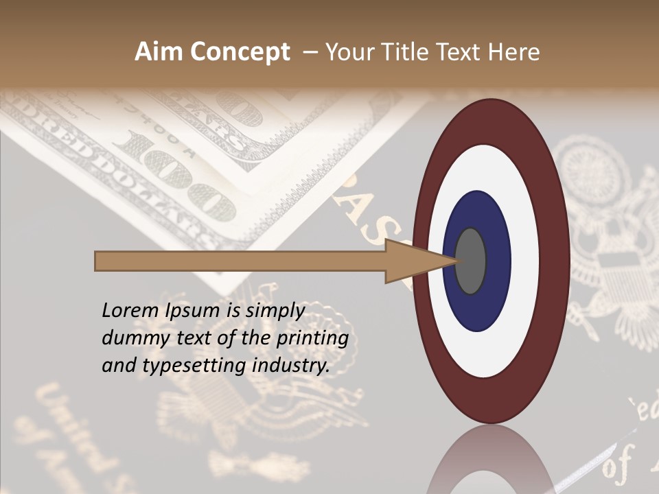 Tourism Blue Bill PowerPoint Template