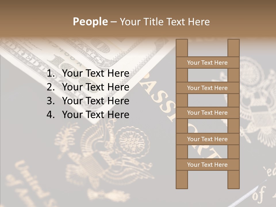 Tourism Blue Bill PowerPoint Template