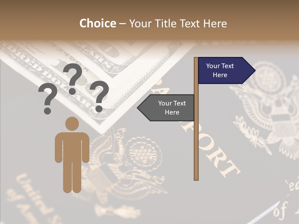 Tourism Blue Bill PowerPoint Template