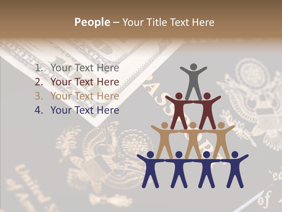 Tourism Blue Bill PowerPoint Template