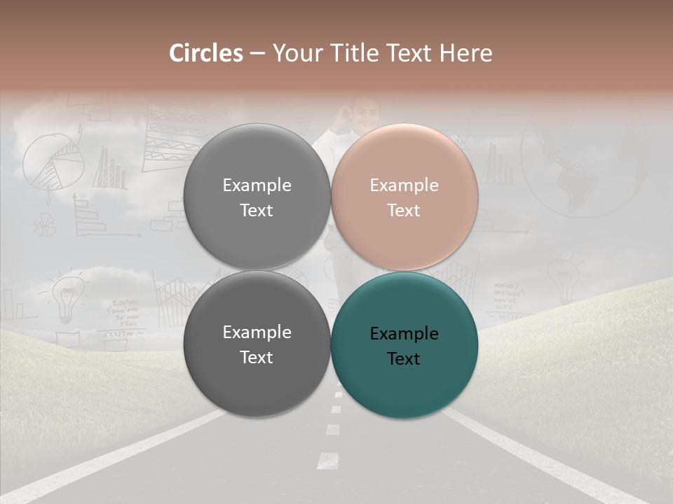 Young Adult Male Running PowerPoint Template