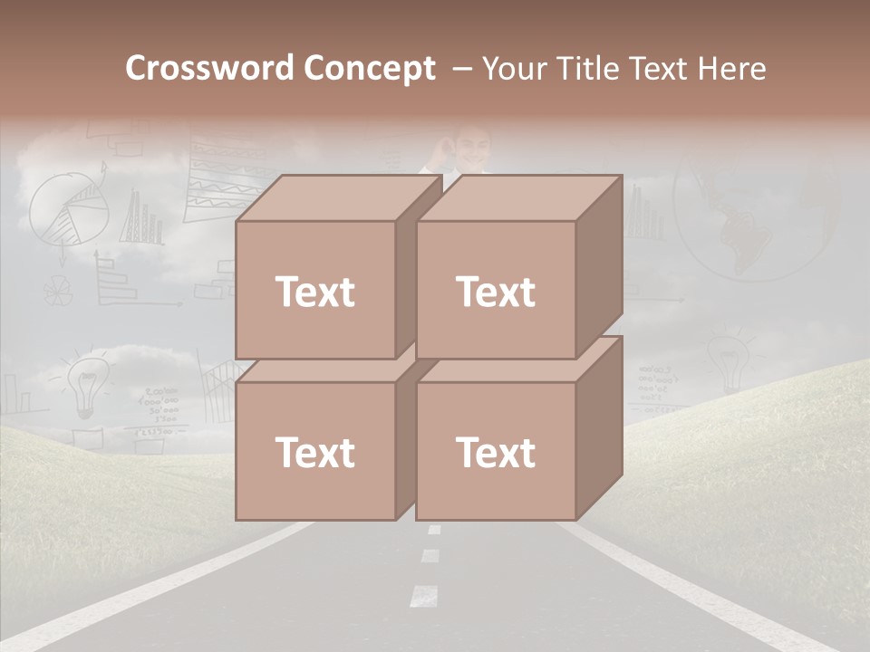 Young Adult Male Running PowerPoint Template