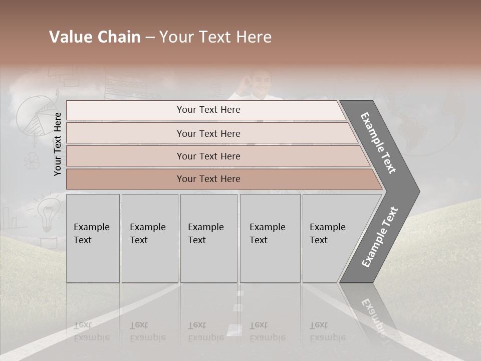 Young Adult Male Running PowerPoint Template