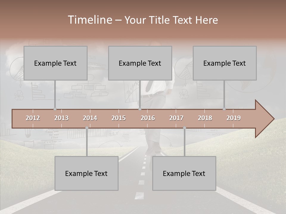 Young Adult Male Running PowerPoint Template