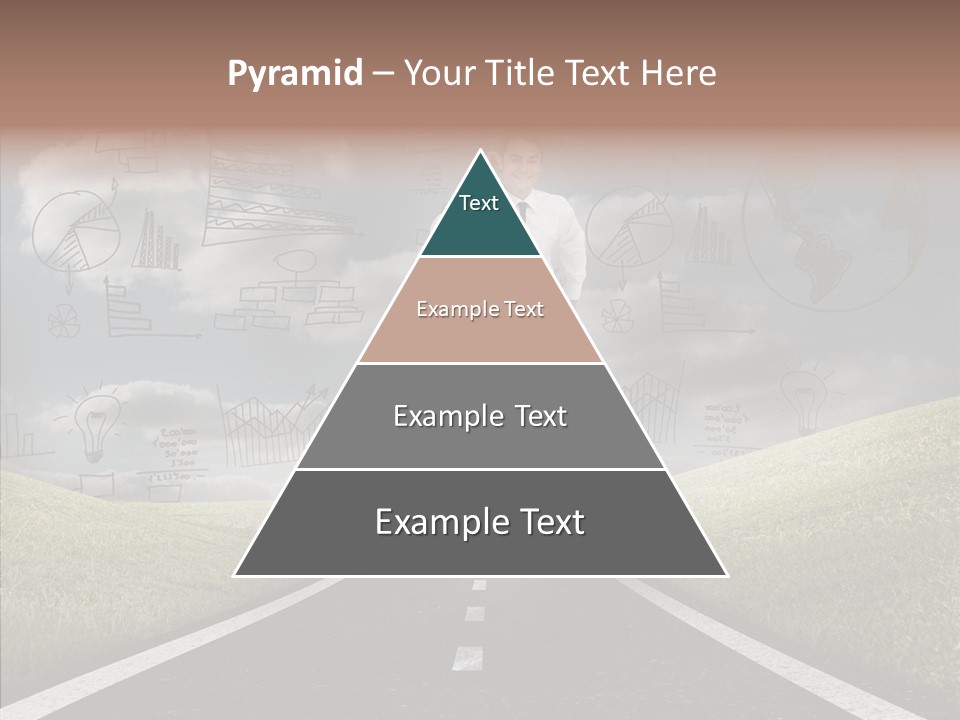 Young Adult Male Running PowerPoint Template