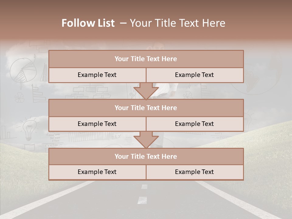 Young Adult Male Running PowerPoint Template