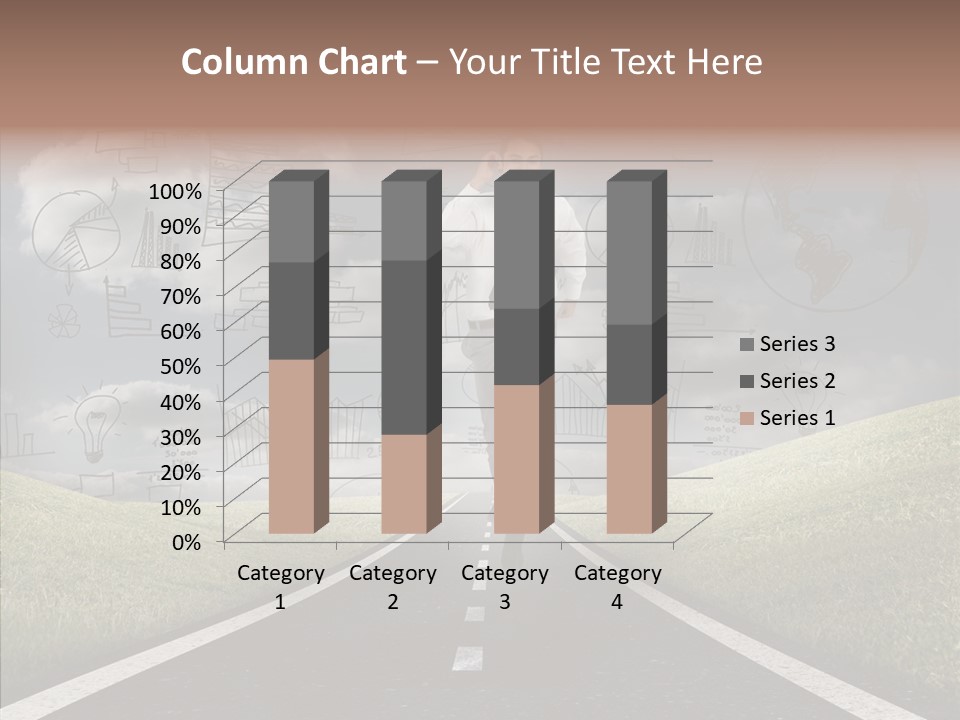 Young Adult Male Running PowerPoint Template