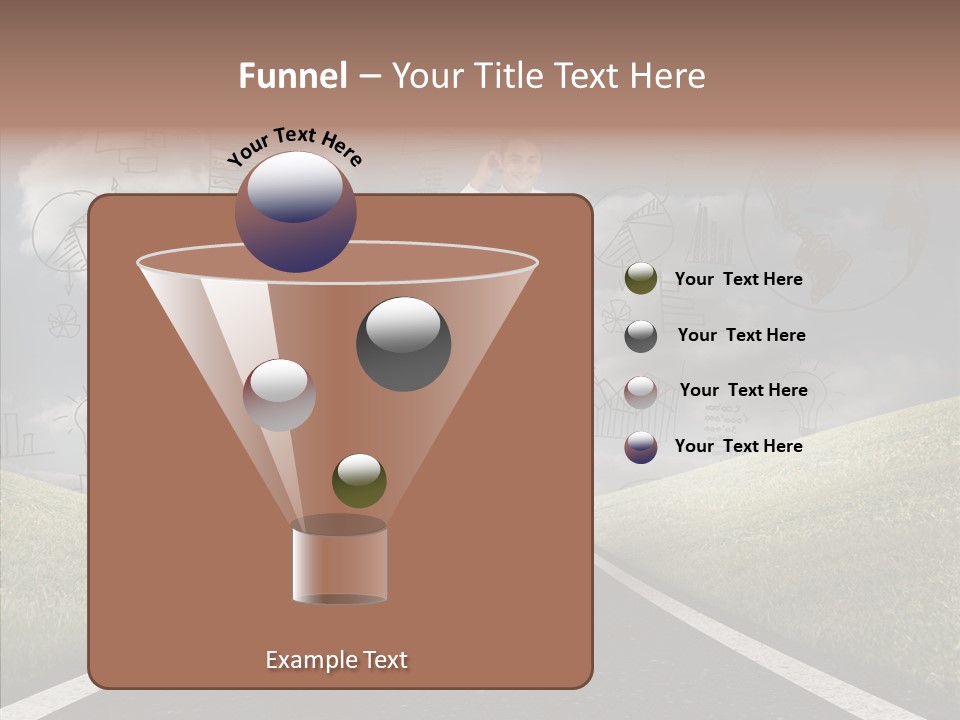 Young Adult Male Running PowerPoint Template