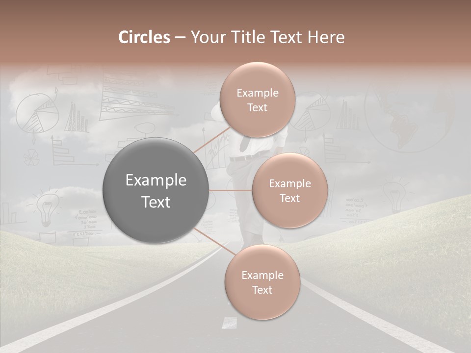 Young Adult Male Running PowerPoint Template