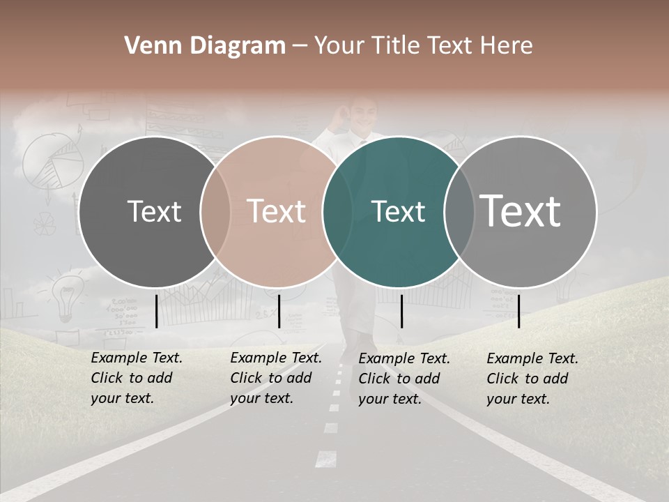 Young Adult Male Running PowerPoint Template