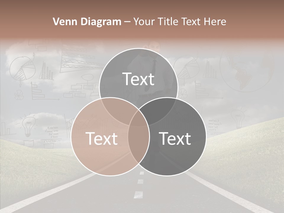 Young Adult Male Running PowerPoint Template