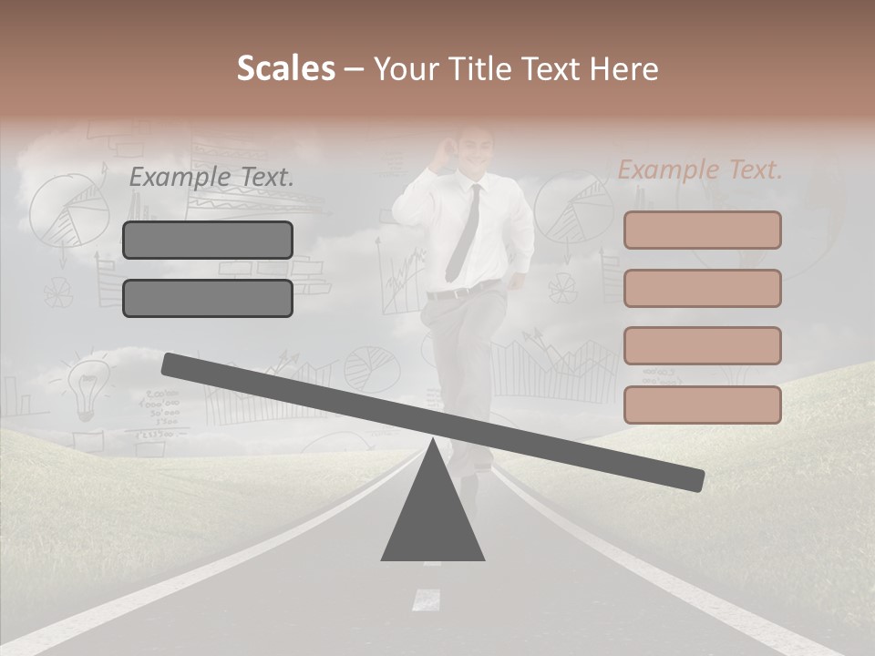 Young Adult Male Running PowerPoint Template