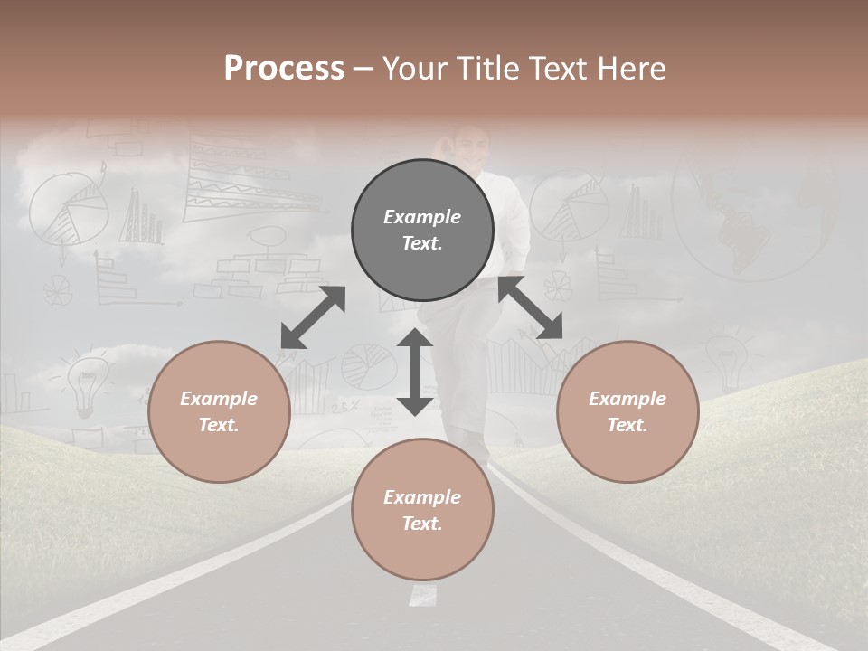 Young Adult Male Running PowerPoint Template