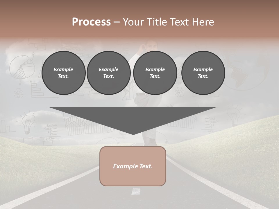Young Adult Male Running PowerPoint Template