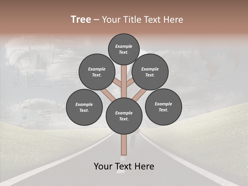 Young Adult Male Running PowerPoint Template