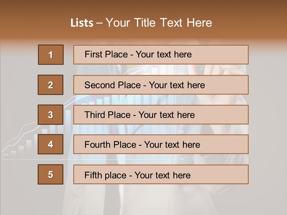 A Business Woman Writing On A Chart With A Marker PowerPoint Template