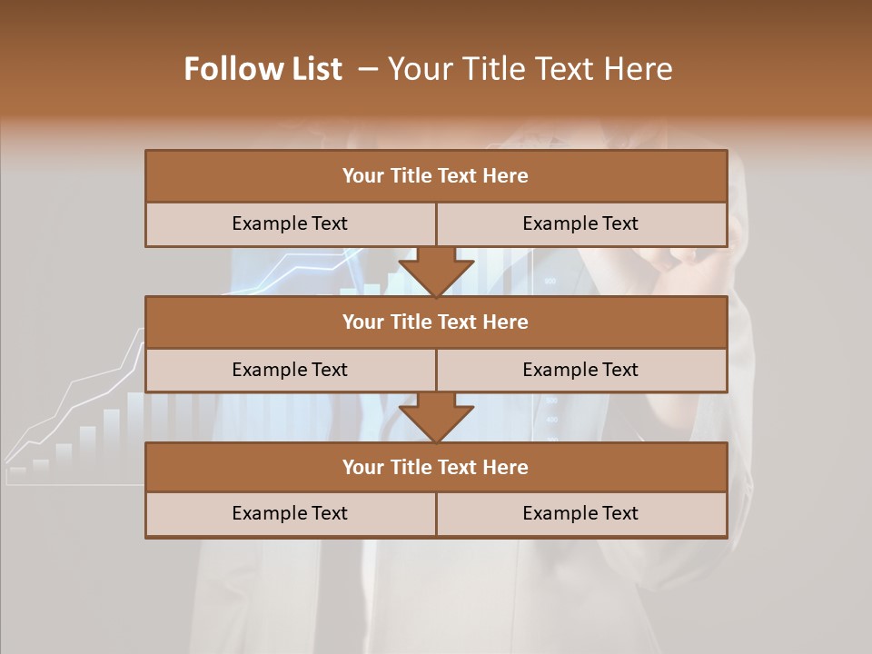 A Business Woman Writing On A Chart With A Marker PowerPoint Template