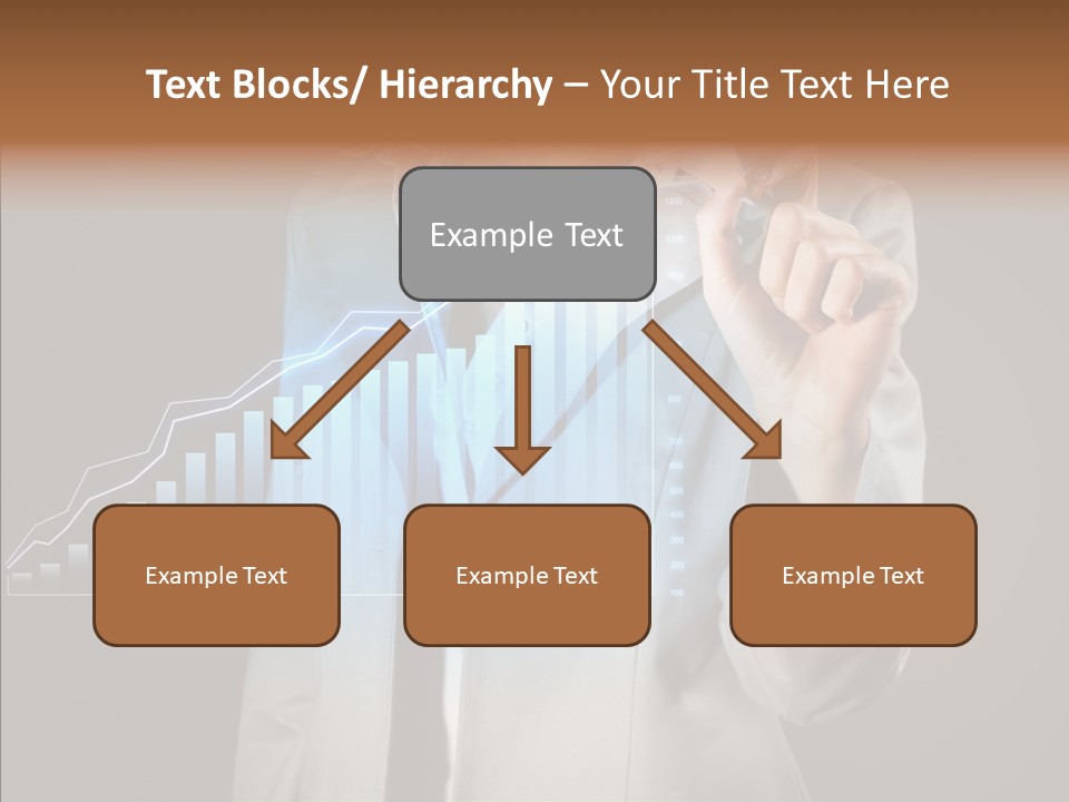 A Business Woman Writing On A Chart With A Marker PowerPoint Template