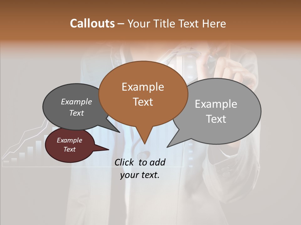A Business Woman Writing On A Chart With A Marker PowerPoint Template