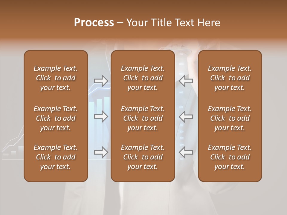 A Business Woman Writing On A Chart With A Marker PowerPoint Template