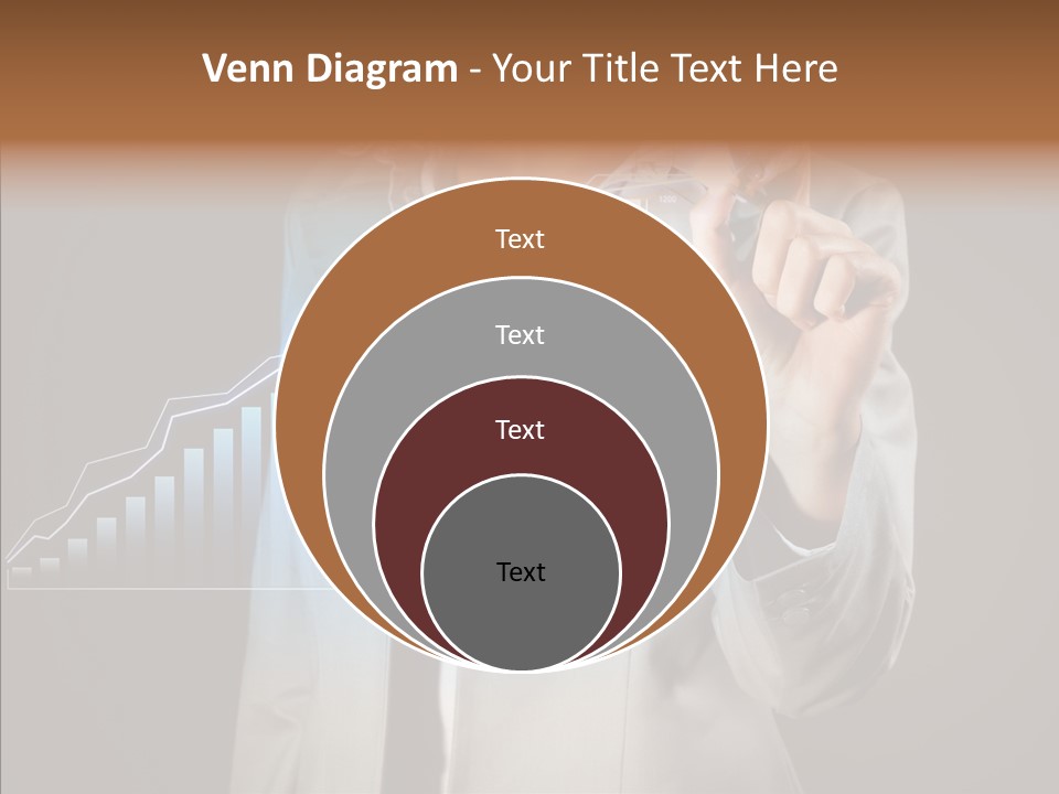 A Business Woman Writing On A Chart With A Marker PowerPoint Template