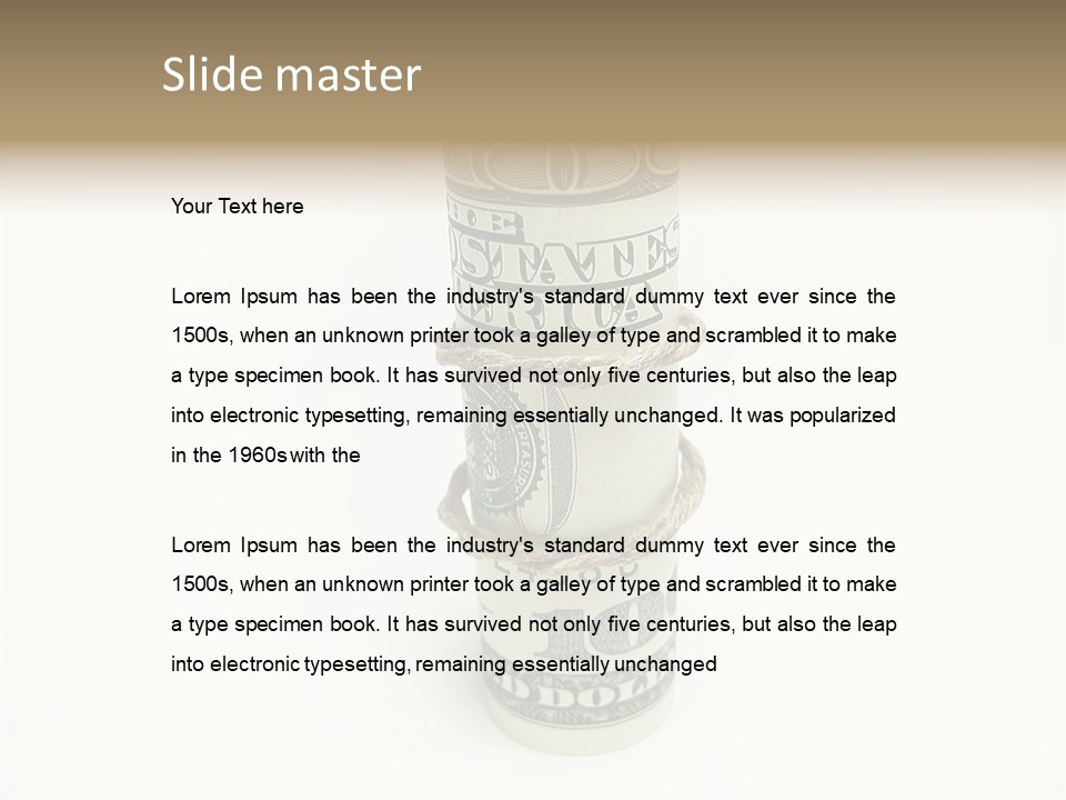 Background Save Greed PowerPoint Template