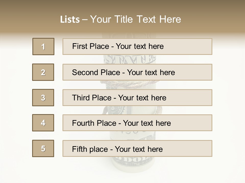 Background Save Greed PowerPoint Template