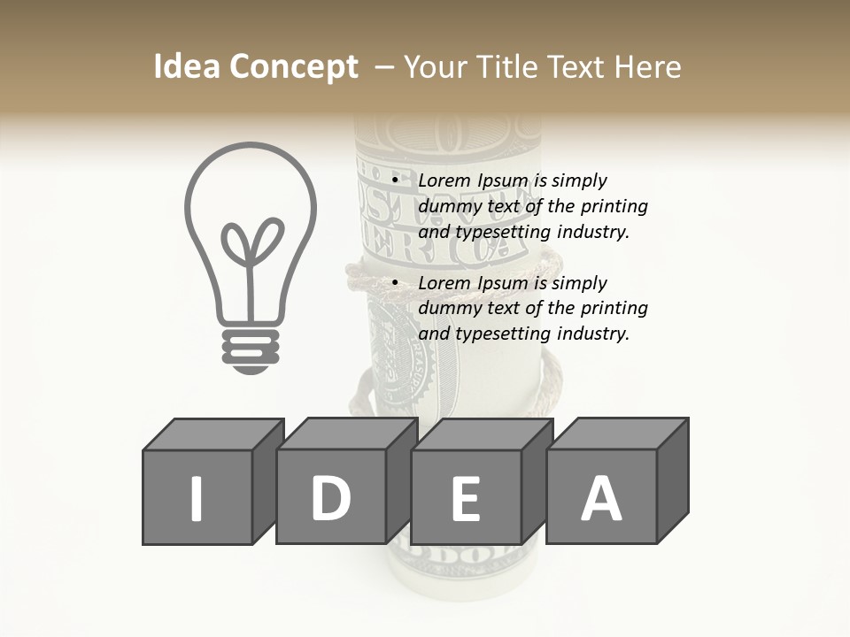 Background Save Greed PowerPoint Template