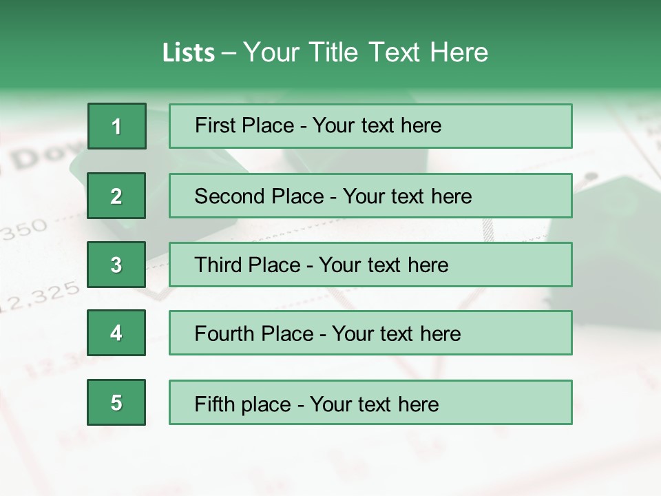 Economy Financial Market PowerPoint Template