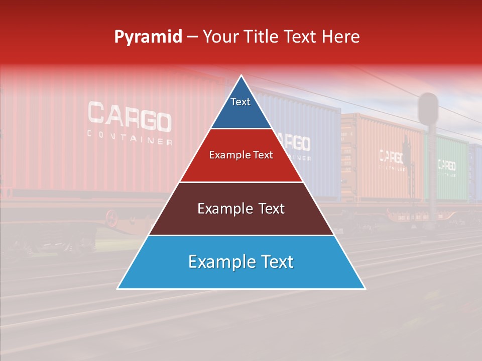 Flatcars Yard Shipping PowerPoint Template