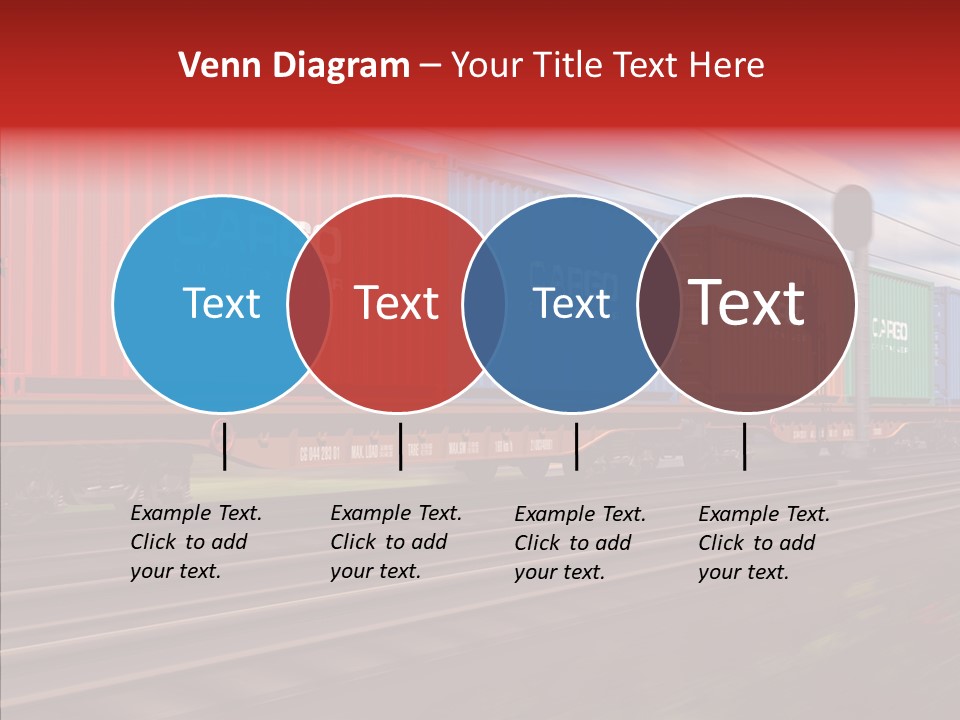 Flatcars Yard Shipping PowerPoint Template