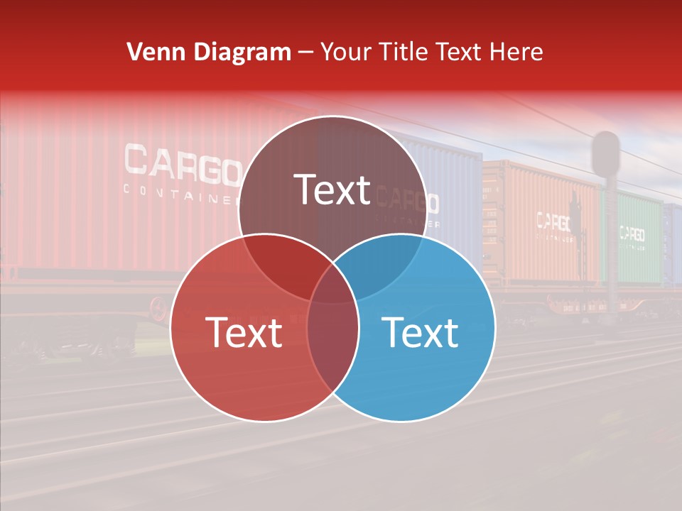 Flatcars Yard Shipping PowerPoint Template