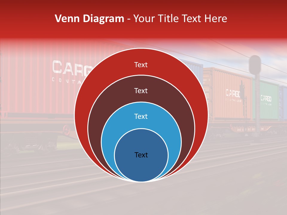 Flatcars Yard Shipping PowerPoint Template