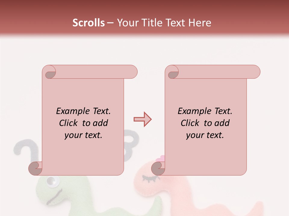 A Picture Of A Snake And A Worm On A Red Background PowerPoint Template