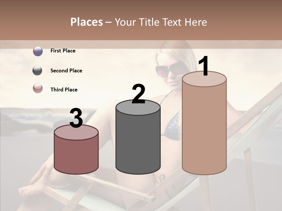 Beach Woman Legs PowerPoint Template