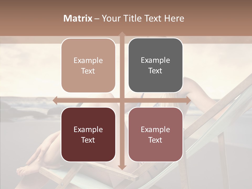 Beach Woman Legs PowerPoint Template