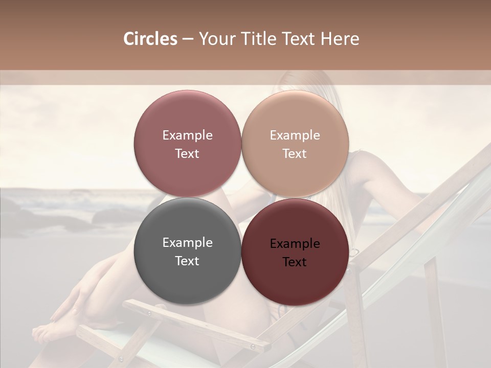 Beach Woman Legs PowerPoint Template